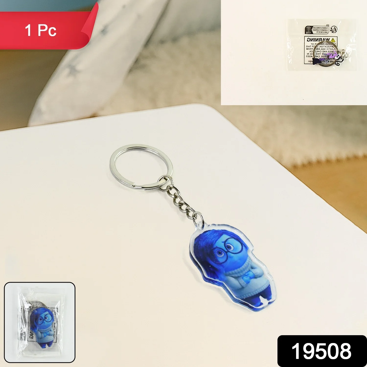 Cartoon Character-Themed Acrylic Keychain (1 Pc) - Image 2