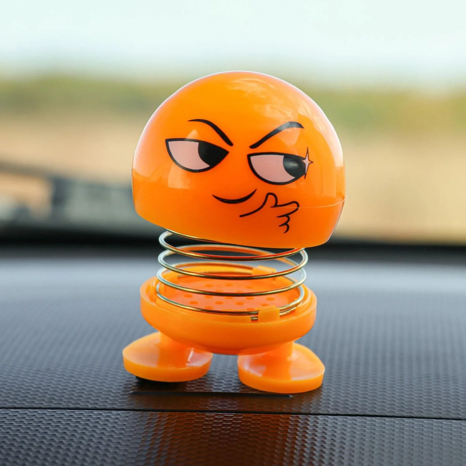 Cartoon Face, Spring Doll Dance Toy (1 Pc / With Color Box) - Image 3