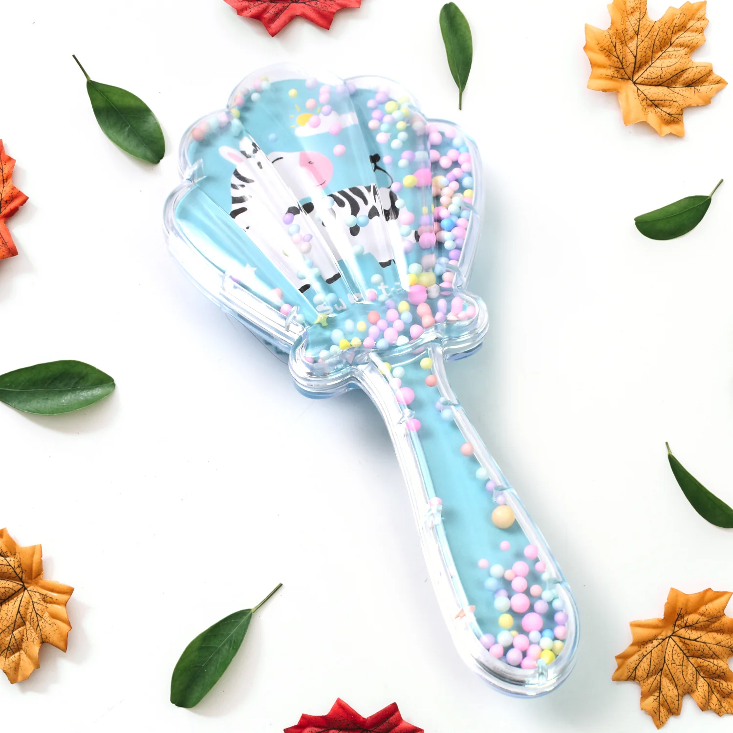 Cartoon Hair Brush Massage Shower Comb Blur Wet Salon (1 Pc ), Hair accessories - Image 6