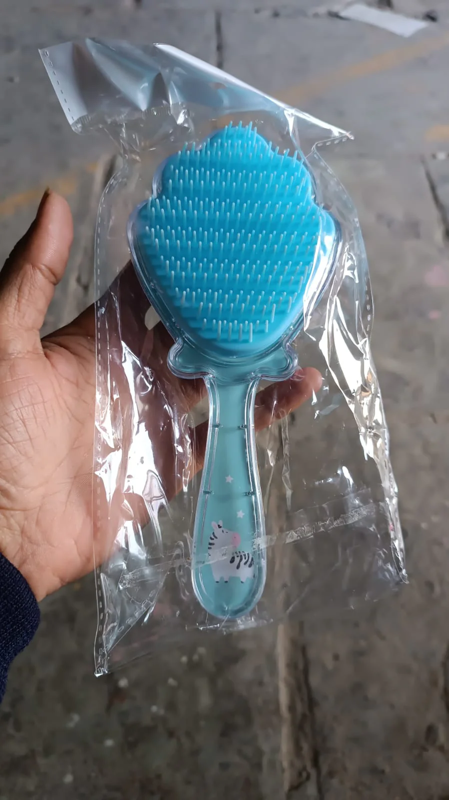 Cartoon Hair Brush Massage Shower Comb Blur Wet Salon (1 Pc ), Hair accessories - Image 8