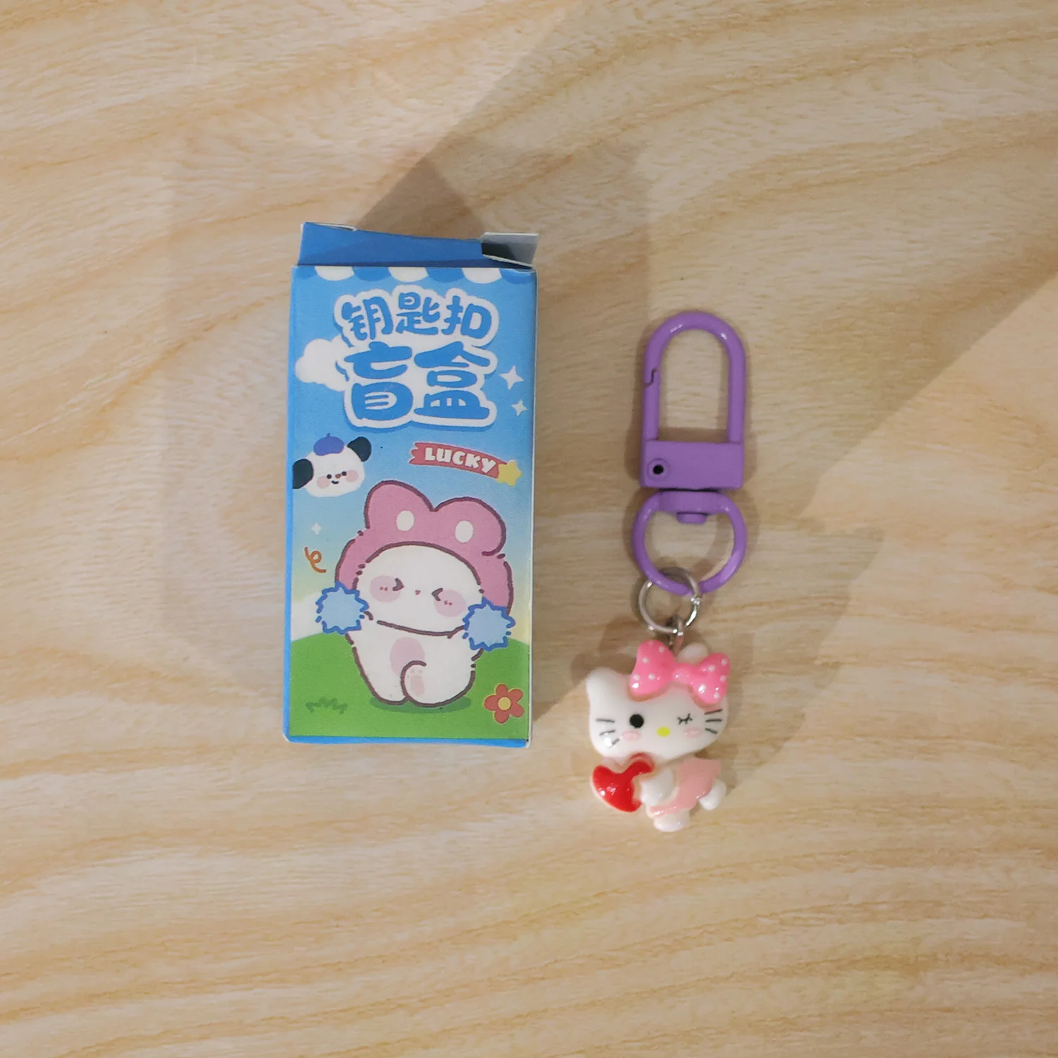 Cartoon Keychain with Heart and Bow (1 Pc) - Image 9