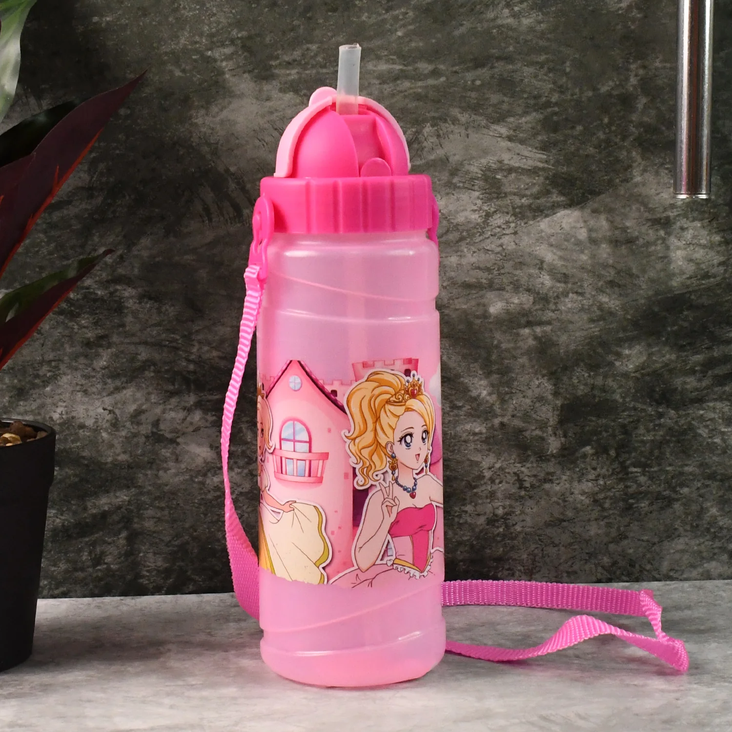 Cartoon Printed Water Bottle 550ML (1 Pc) - Image 3