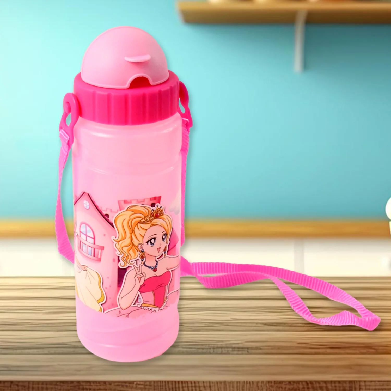 Cartoon Printed Water Bottle 550ML (1 Pc) - Image 6