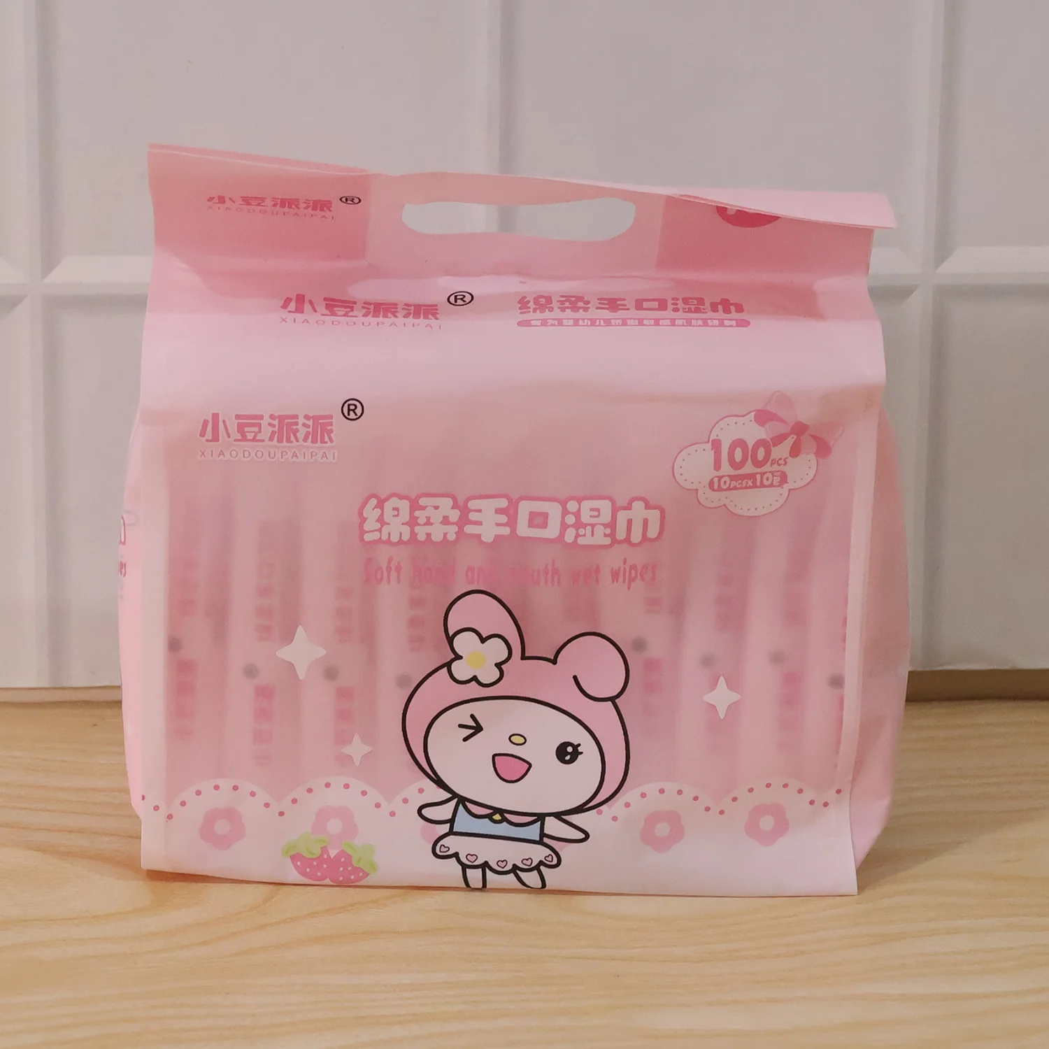 Cartoon Printed Soft Wet Wipes Pack 100Pc (10 Pack x 10 Pc Each) - Image 8