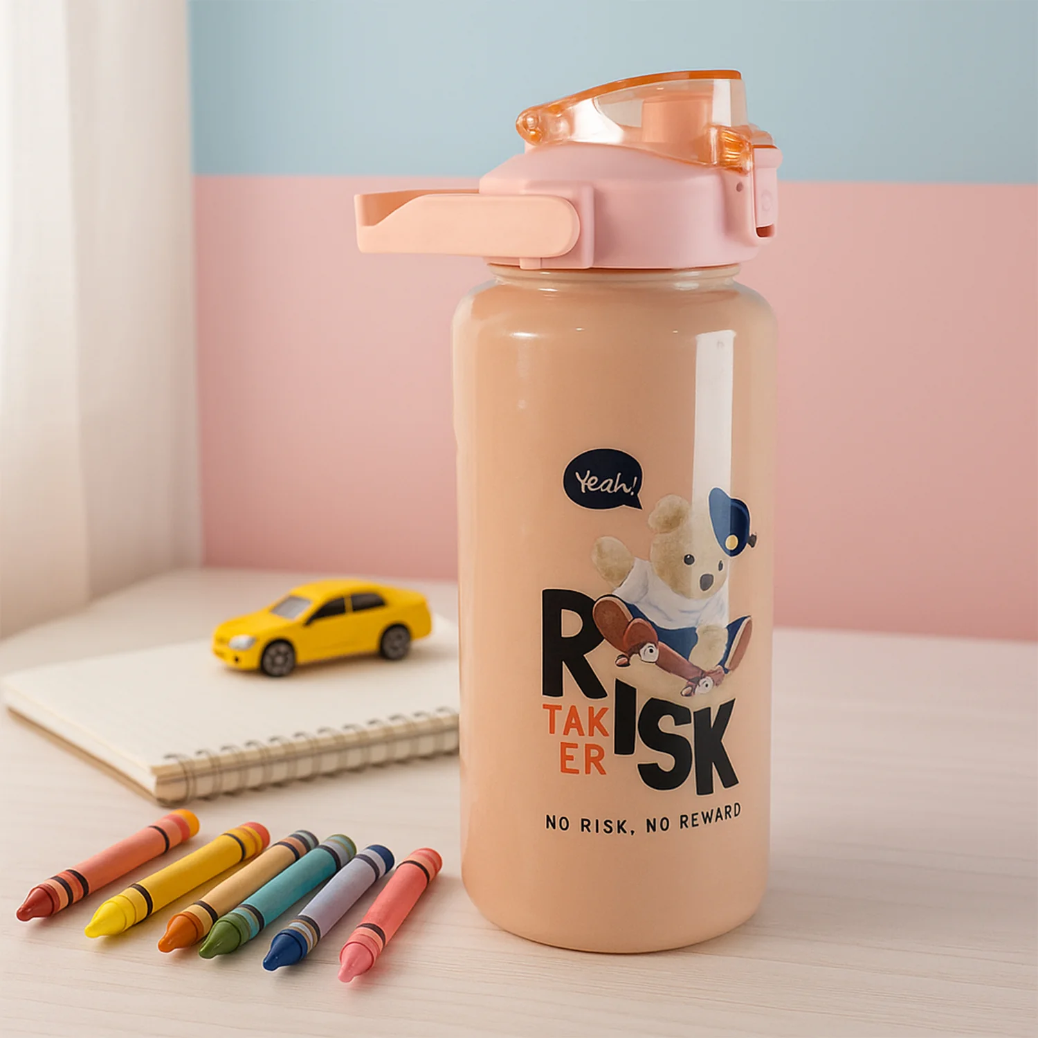 Cartoon printed Water Bottle - (3 Pc / Set) - Image 6