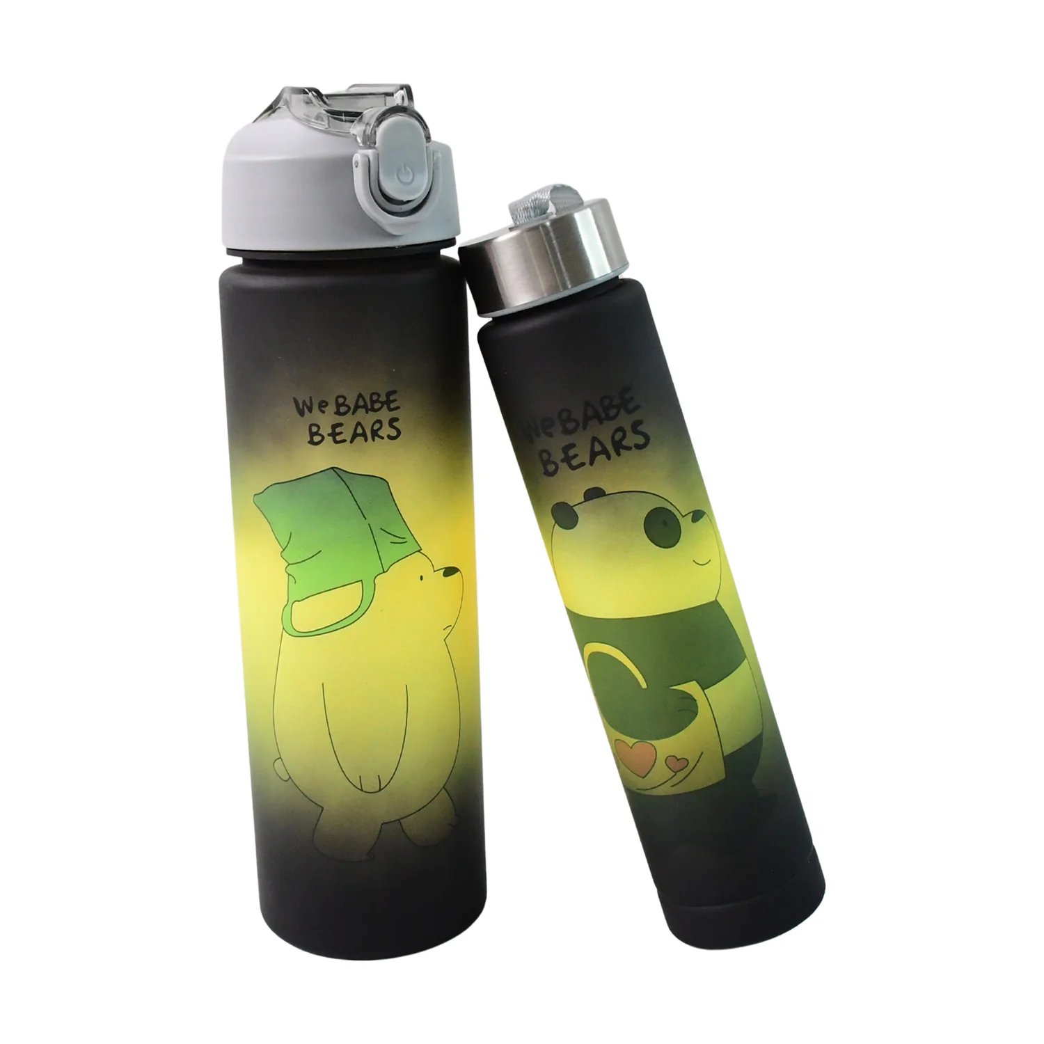 Cartoon Printed Water Bottles – 900 ml & 300 ml (2 Pc) - Image 5