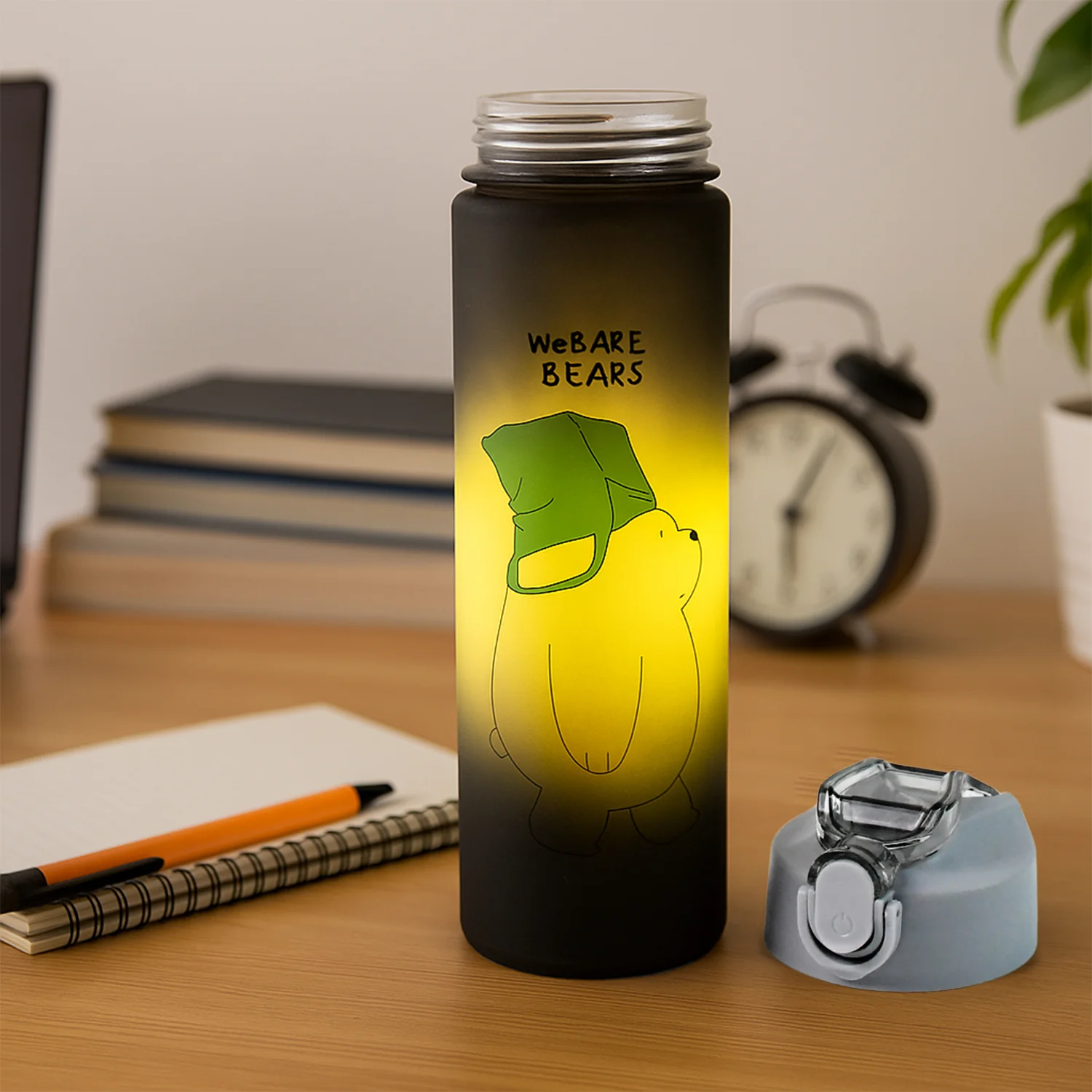 Cartoon Printed Water Bottles – 900 ml & 300 ml (2 Pc) - Image 6