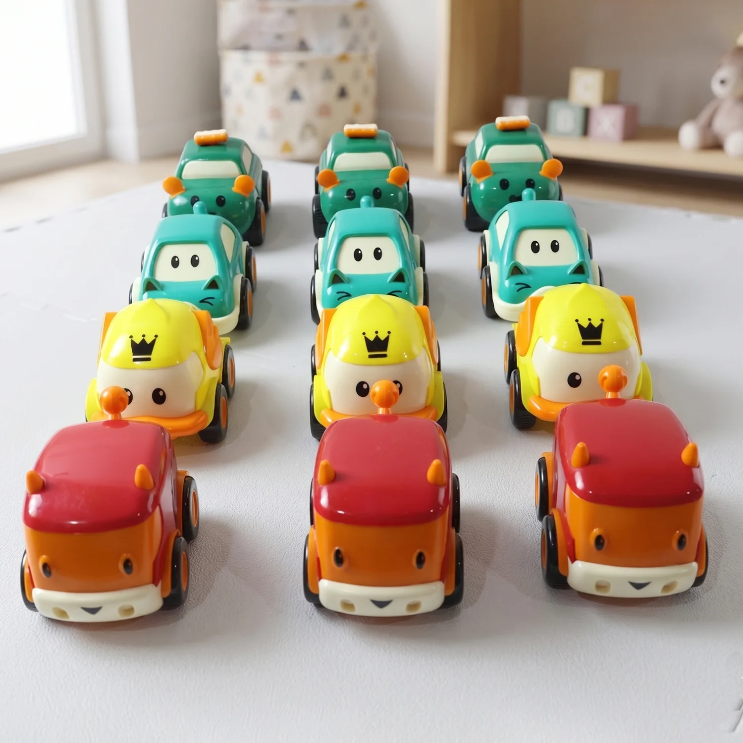 Funwoods Scurry Toy Cars for Kids - 12 Pcs, Colorful, Fun & Interactive Cars - Image 10