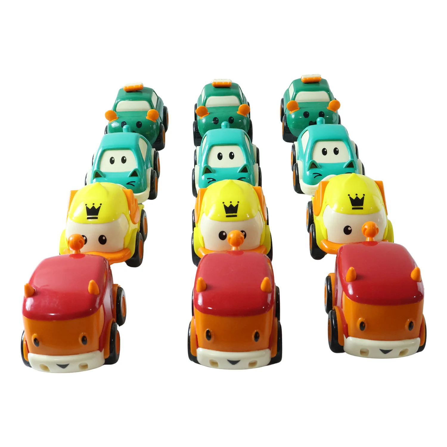 Funwoods Scurry Toy Cars for Kids - 12 Pcs, Colorful, Fun & Interactive Cars - Image 4