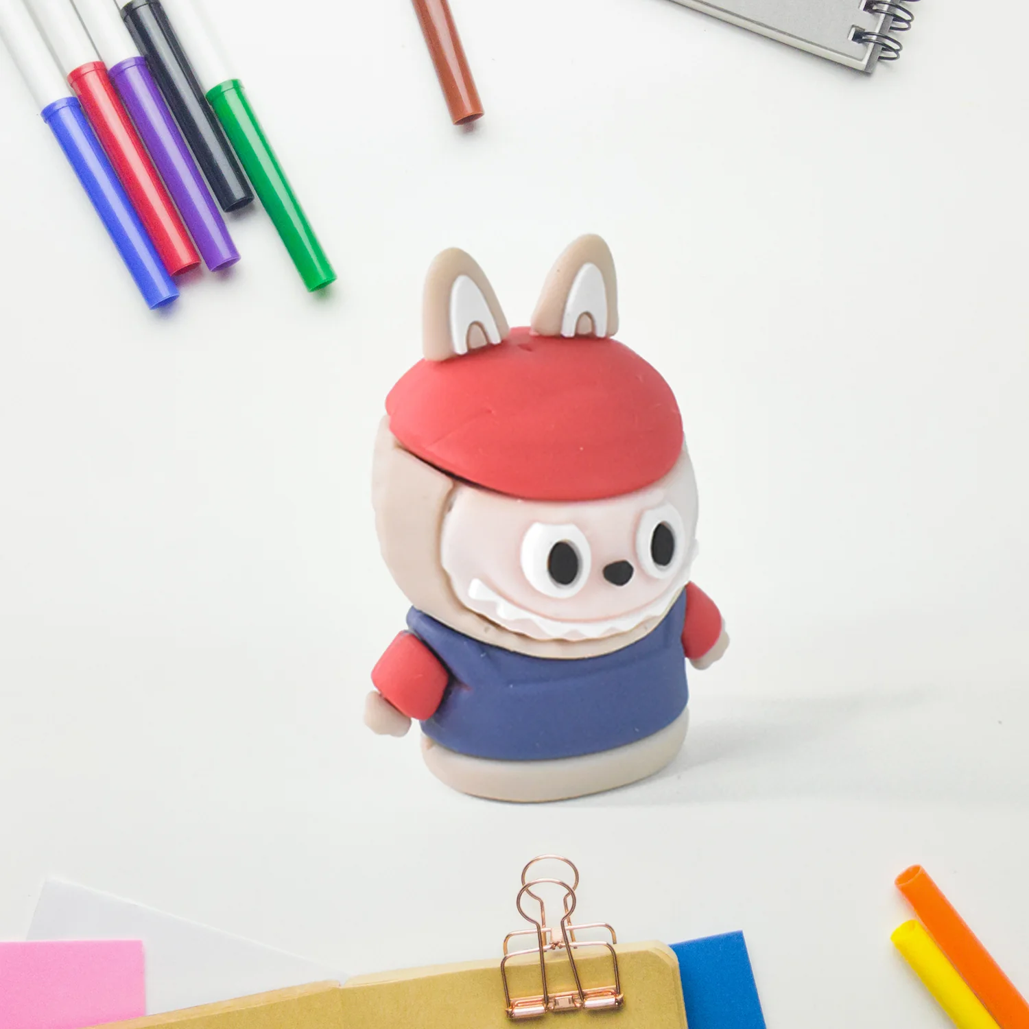 Cartoon Pencil Sharpener with Built-In Eraser – Fun Practical Stationery - Image 6