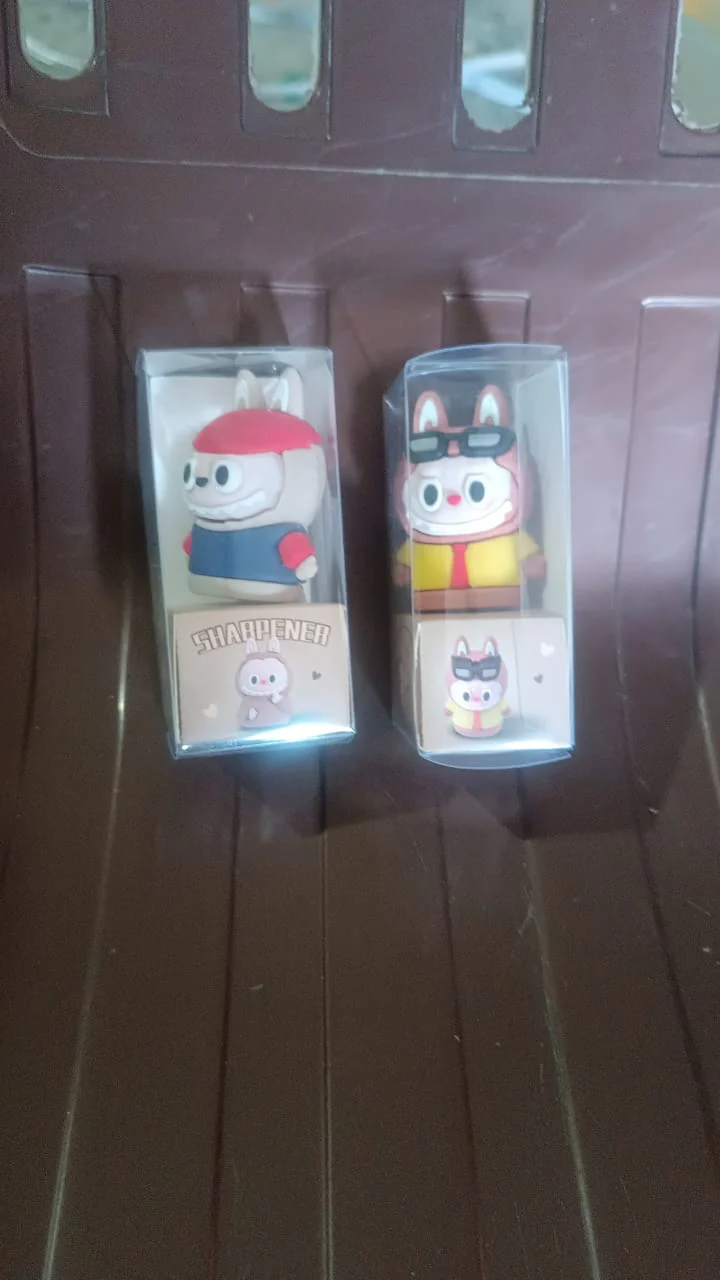 Cartoon Pencil Sharpener with Built-In Eraser – Fun Practical Stationery - Image 7