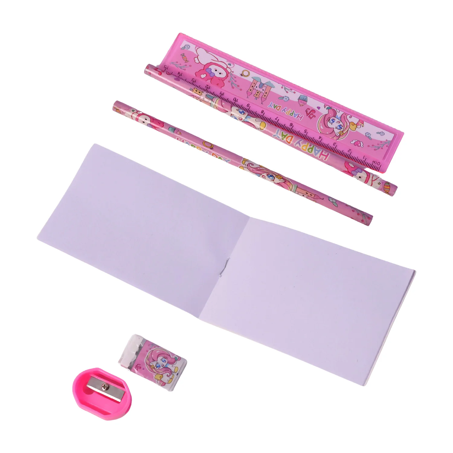 Cartoon Stationery Gift Set - Cute Unicorn Design - Image 5