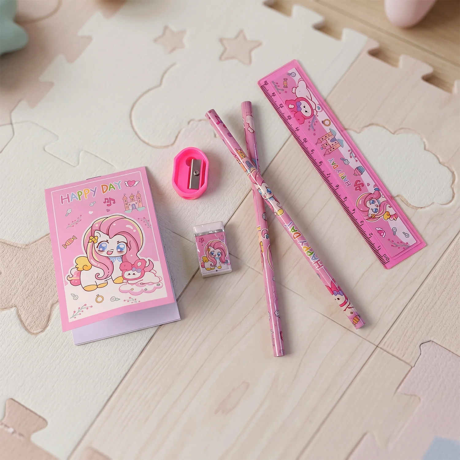Cartoon Stationery Gift Set - Cute Unicorn Design - Image 7