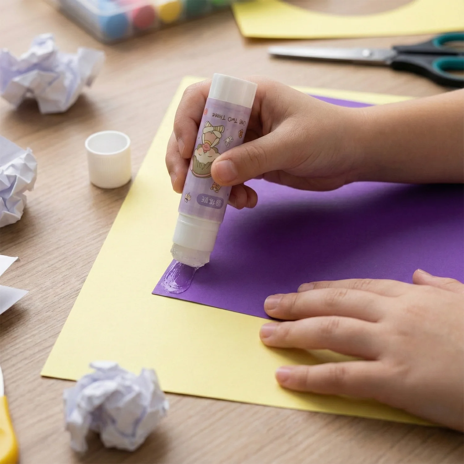Cartoon-Themed Solid Glue Stick Pack of 5 - Image 3