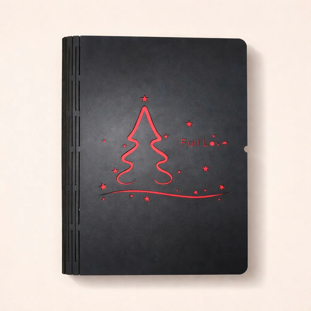 Cat Theme Scrapbook Memory Album with Ring Binding for Photos & Notes - Image 3