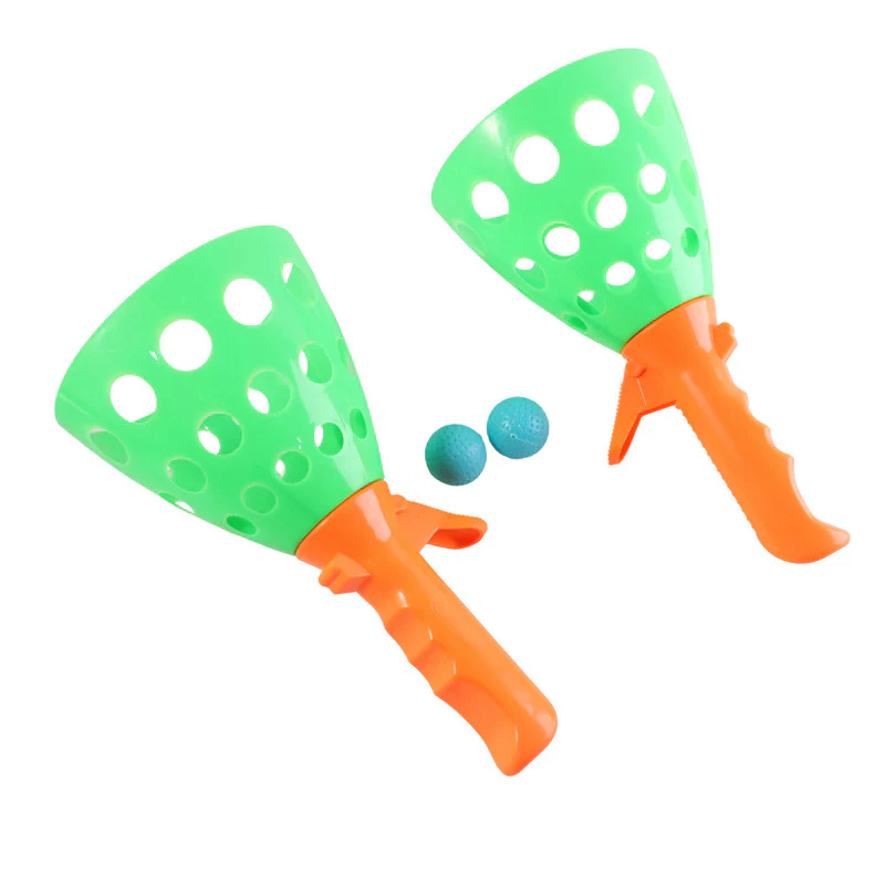 Catch Ball Game for Kids | Two Bouncer Handlers & Rubber Balls | 3+ Age - Image 5