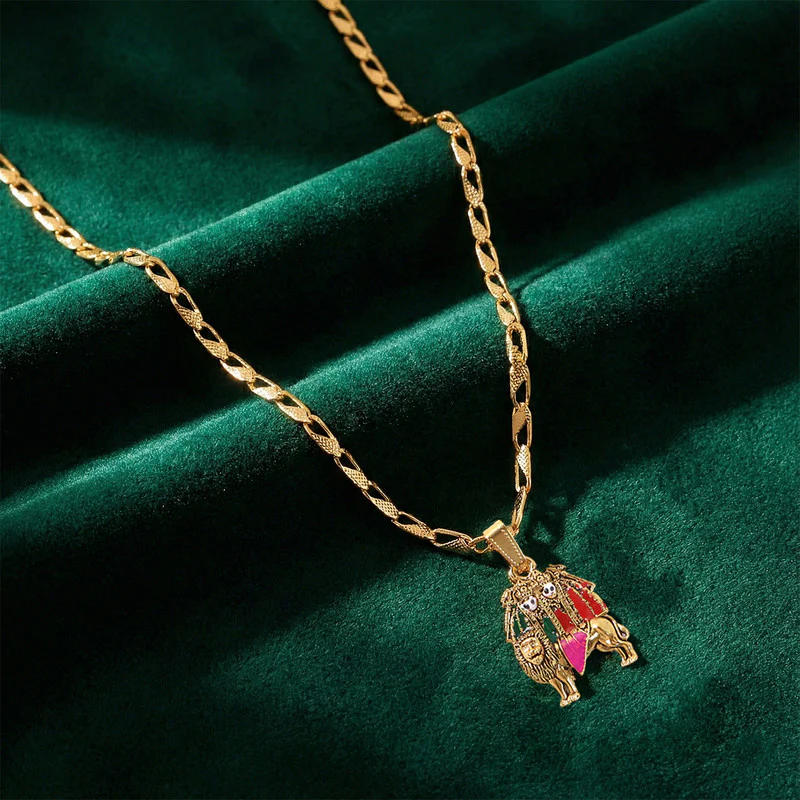 Chamunda Mata Devotional Pendant Necklace with Designer Chain - Image 7