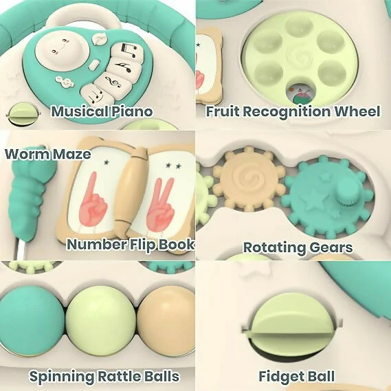 Aditi Happy Feet Baby Walker, Anti-Slip Wheels, Music, Stable Design with Water Tank (9+Month) - Image 4