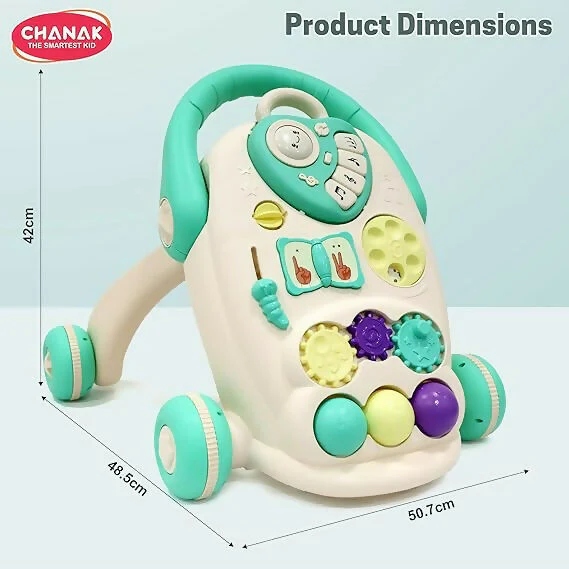 Aditi Happy Feet Baby Walker, Anti-Slip Wheels, Music, Stable Design with Water Tank (9+Month) - Image 8