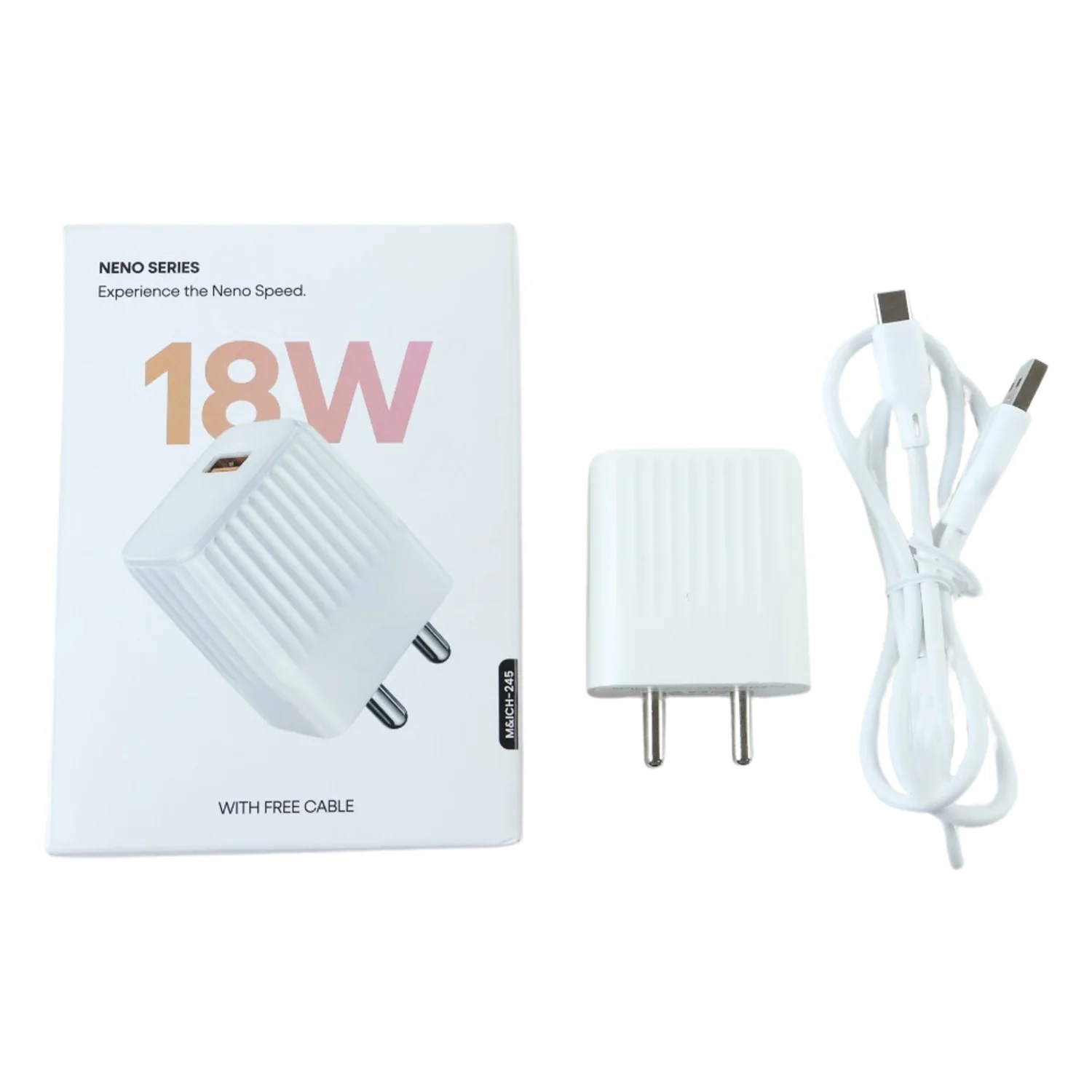 18W Fast Charging USB Wall Adapter with Free Type C Cable - Image 6