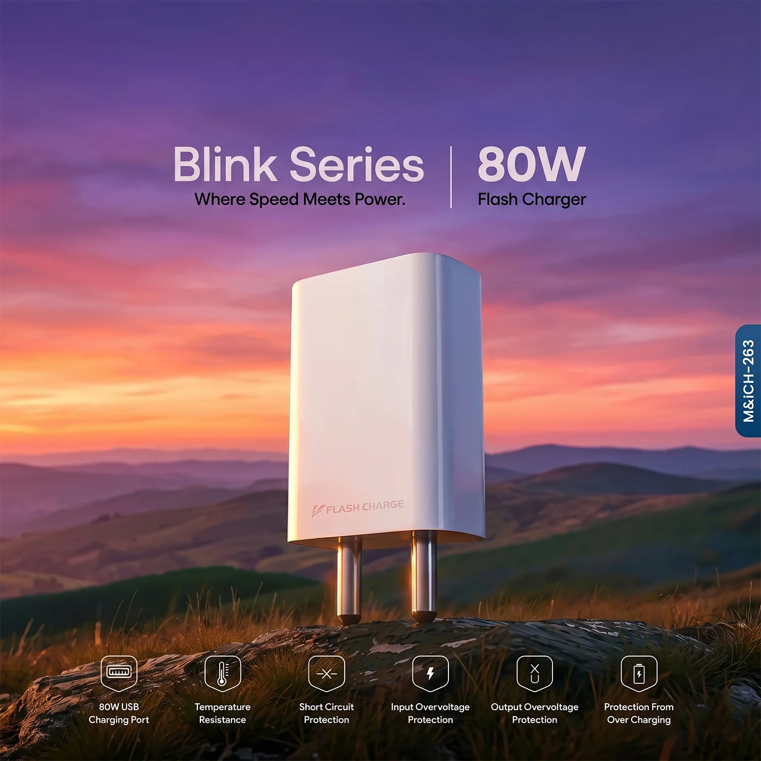 Blink Series 80W Super Fast Flash Charging Power Adapter (1 Pc) - Image 3
