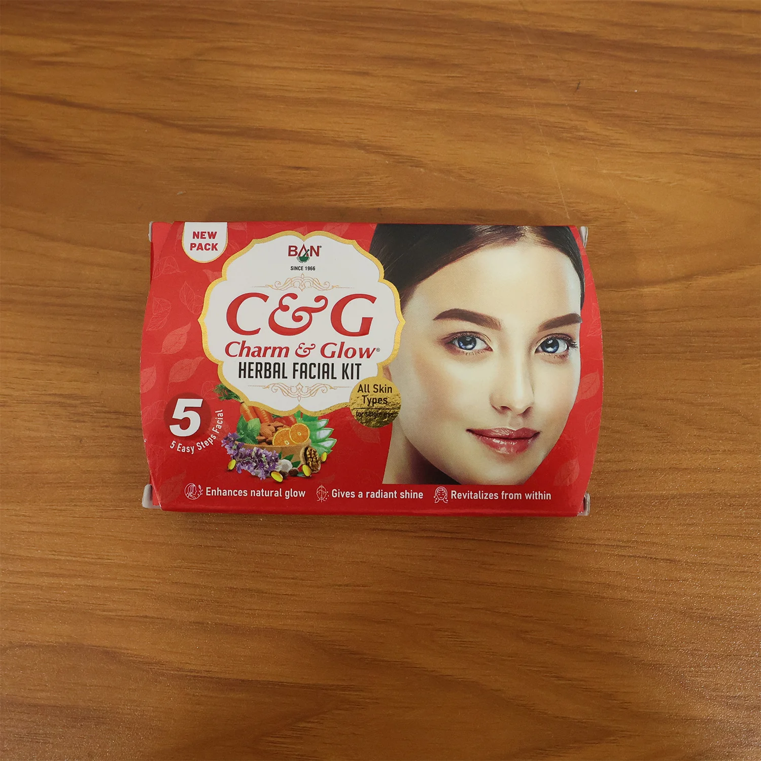 Charm & Glow 5-Step Herbal Facial Kit (1 Pc) - Image 8