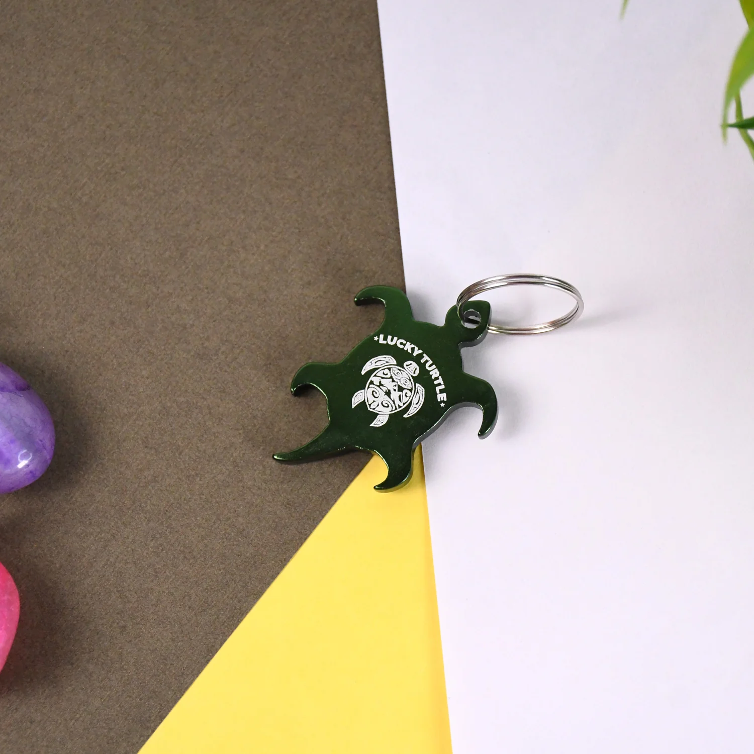 Metal Tortoise Shaped Keychain - Unique and Durable Accessory (1 Pc) - Image 6