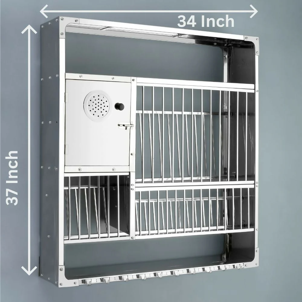 Stainless Steel Wall Mounted Kitchen Rack 7-Tier Space-Saving Organizer - Image 4