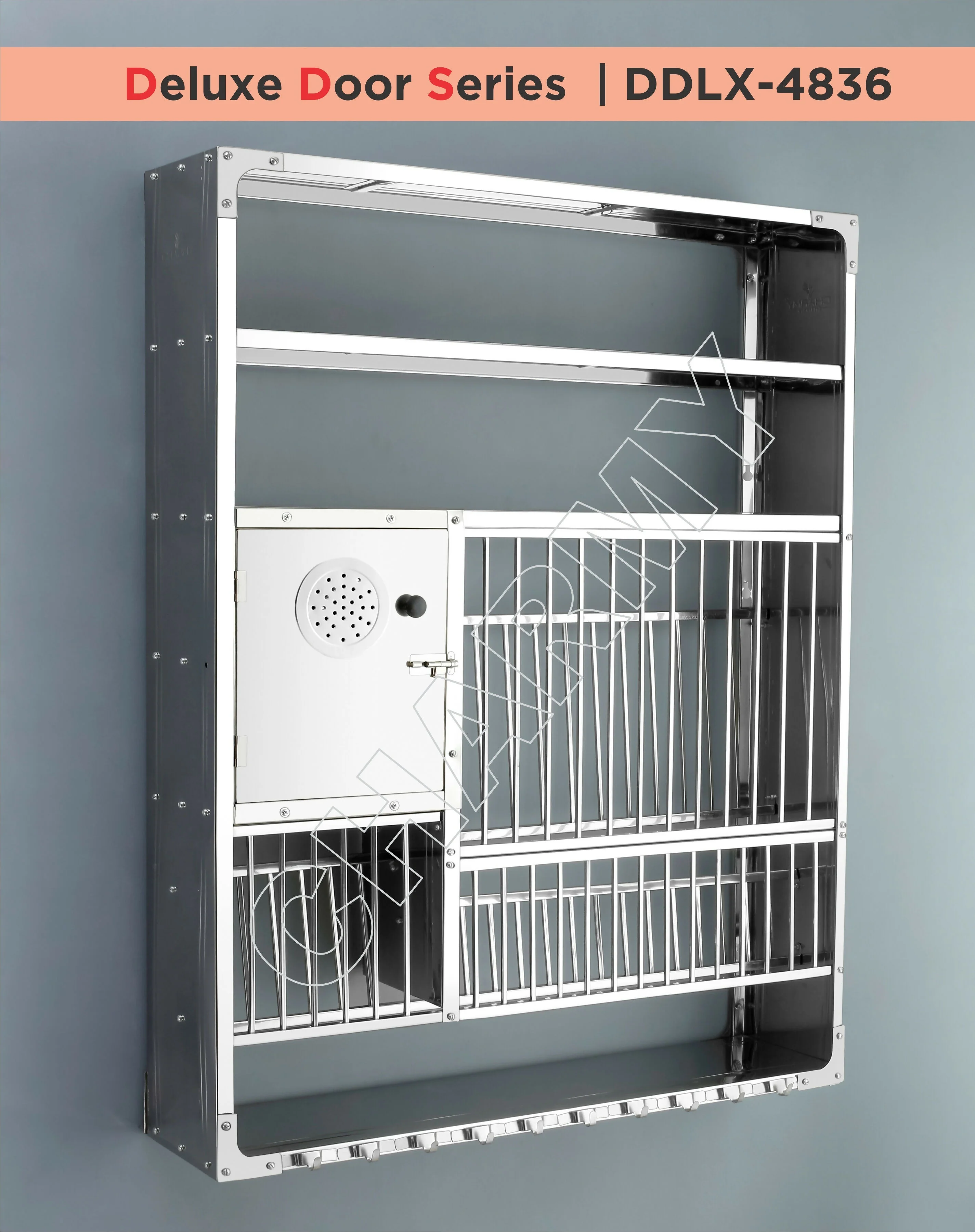 Wall-Mounted Stainless Steel Dish Rack – Heavy-Duty 35×45 cm Storage Organizer - Image 2