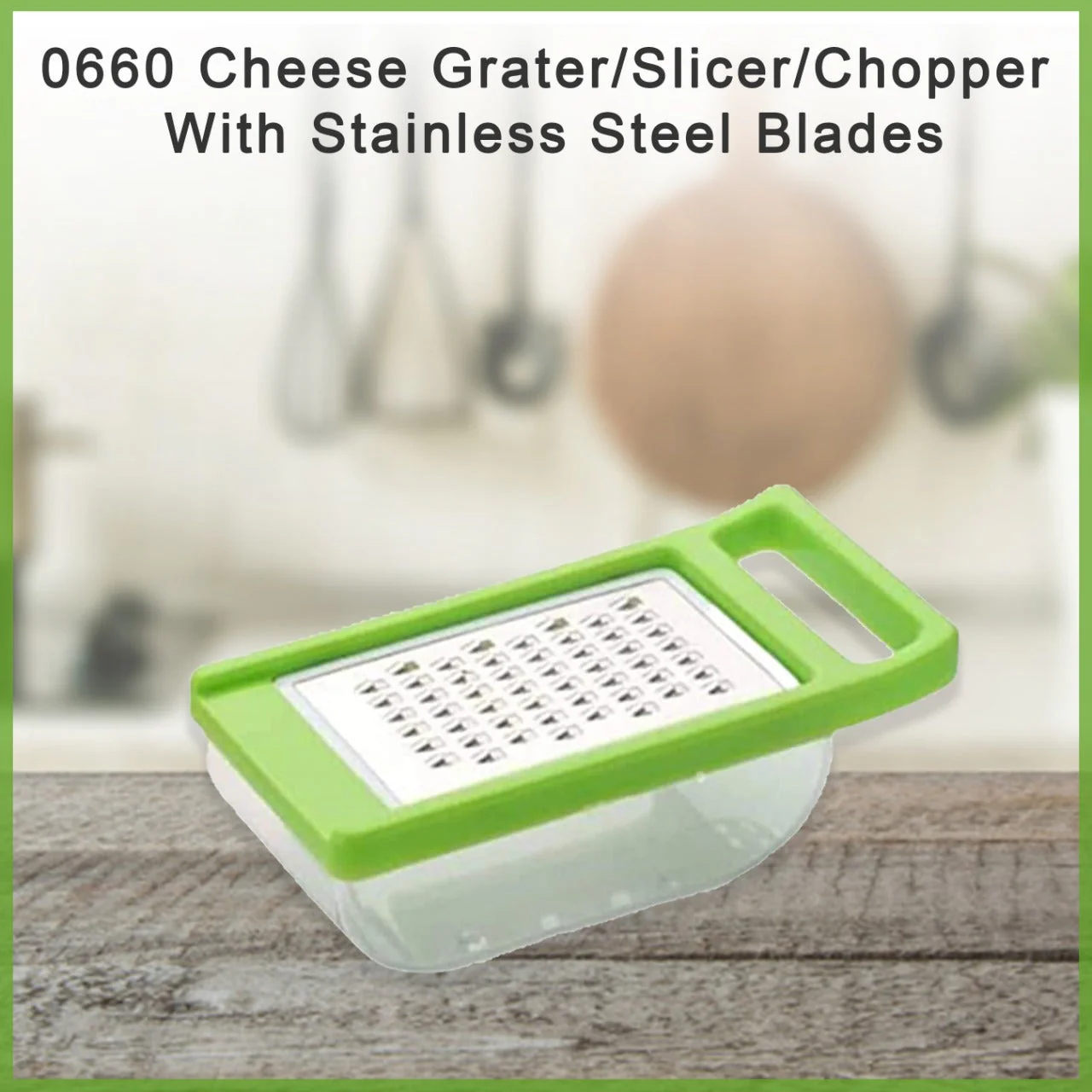 Cheese Grater / Slicer / Chopper With Stainless Steel Blades - Image 5