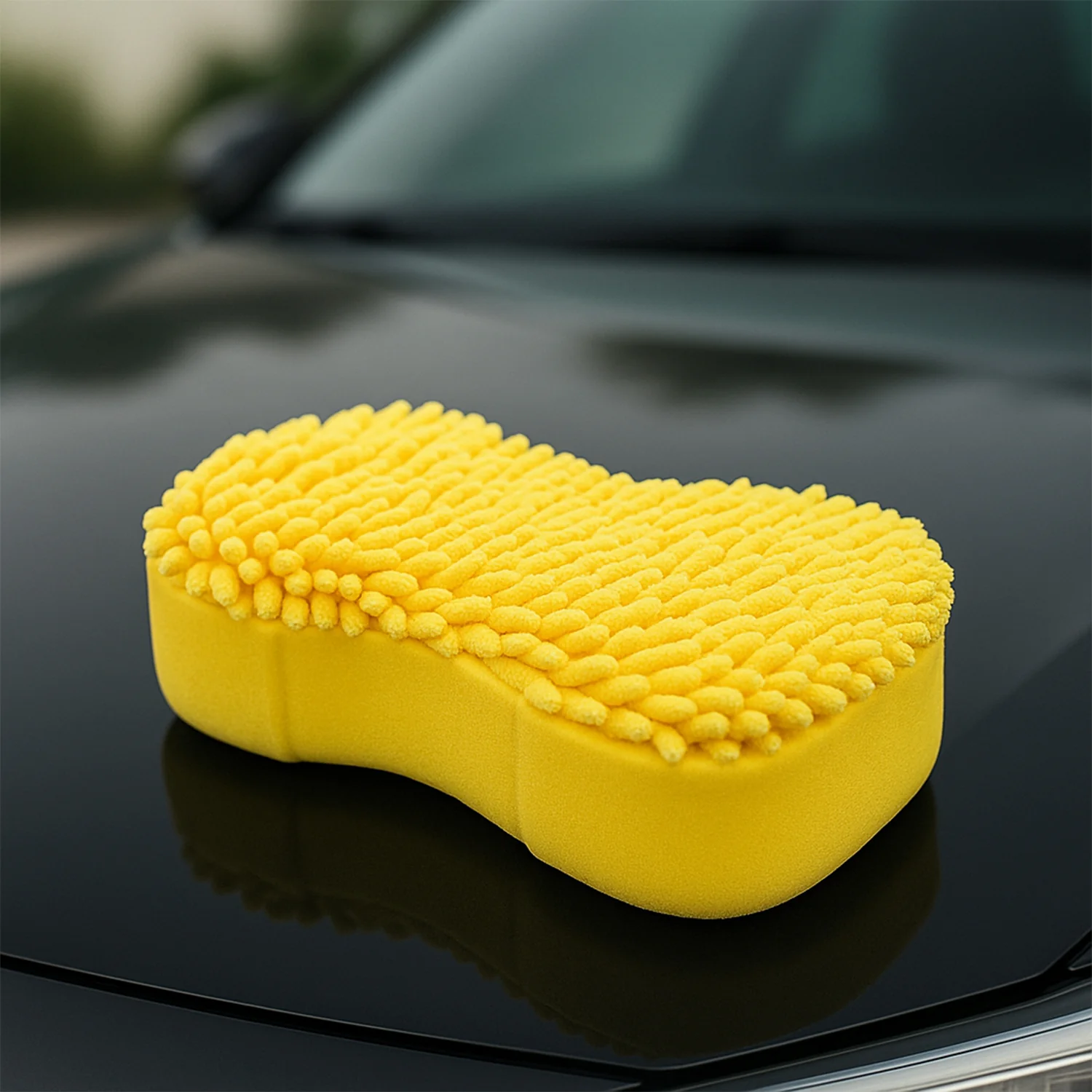 Chenille Microfiber Car Washing Sponge (1 Pc) - Image 7