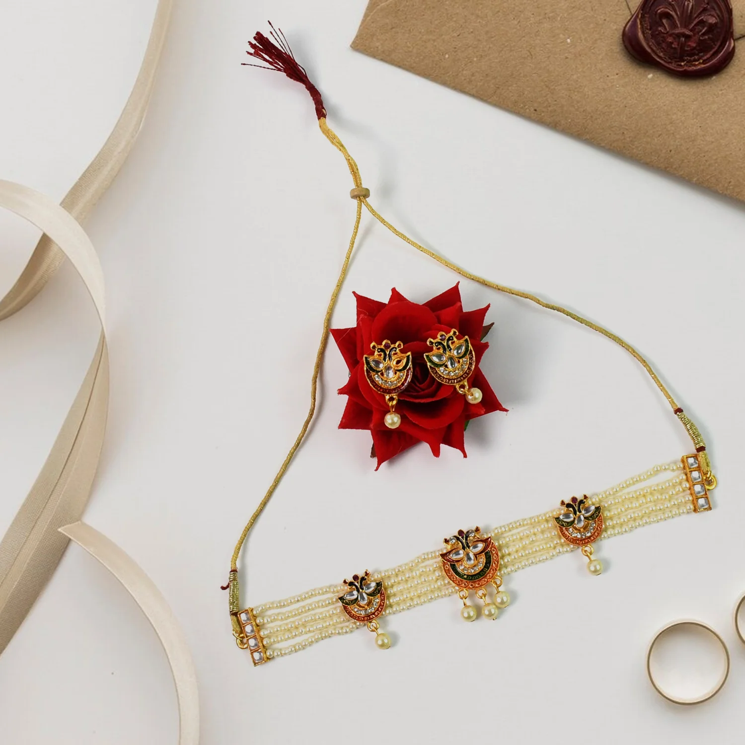 Chik Moti Necklace Set – Elegant and Timeless - Image 3