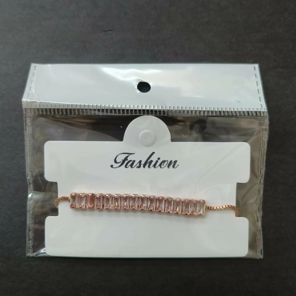 Chic Rose Gold American Diamond Bracelet - Image 4