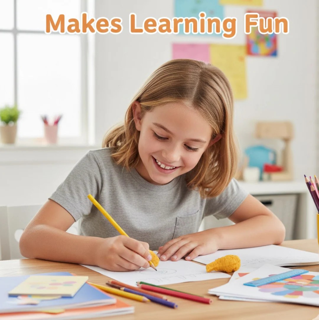 Cute Chicken Wing & Leg Erasers for Kids & Students (8 Pc Set) - Image 3