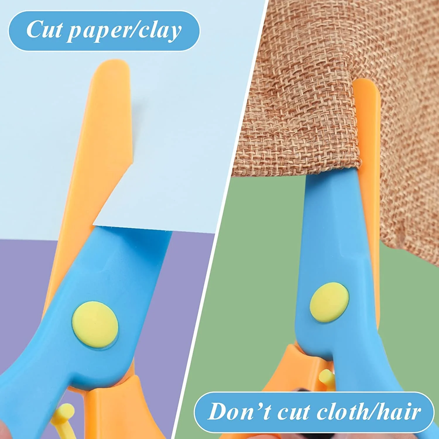 Child-Safe Plastic Safety Scissors for Kids (1 Pc)-01 - Image 3