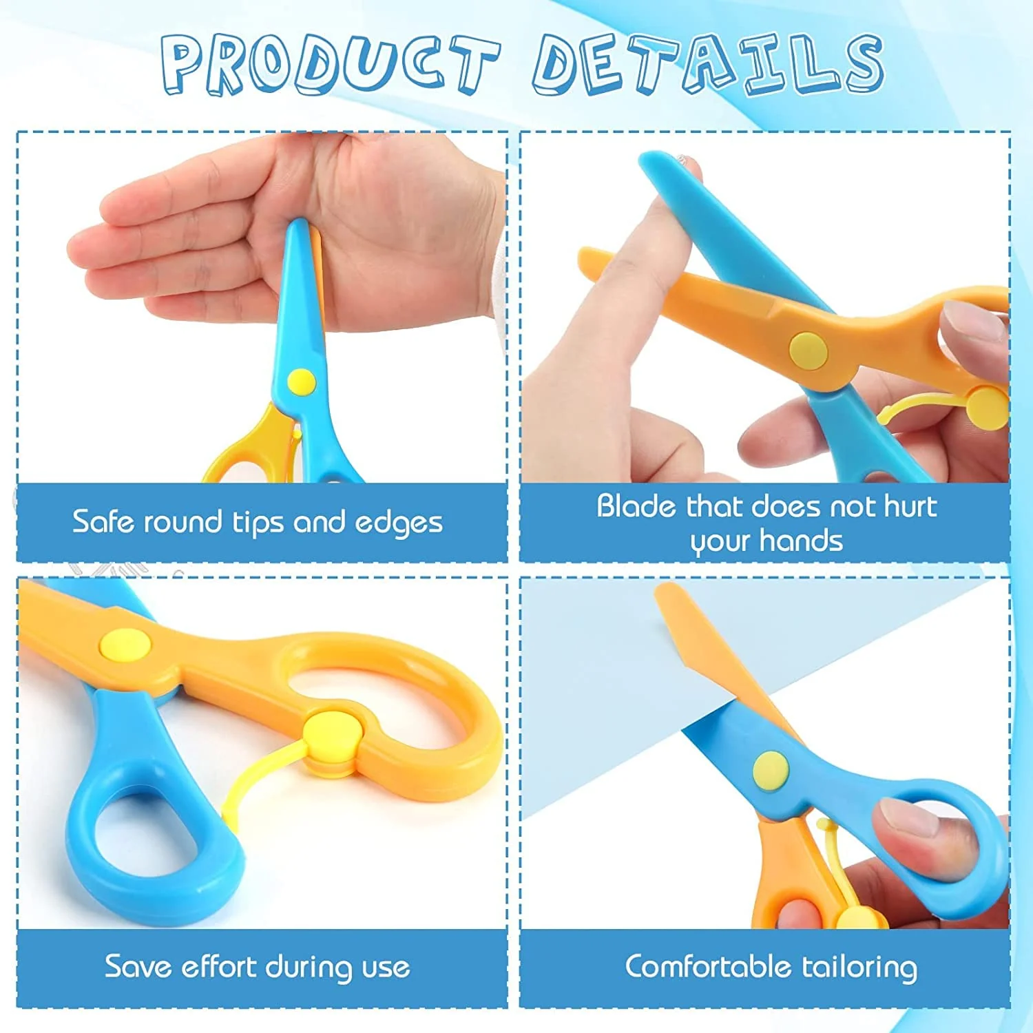 Child-Safe Plastic Safety Scissors for Kids (1 Pc)-01 - Image 4