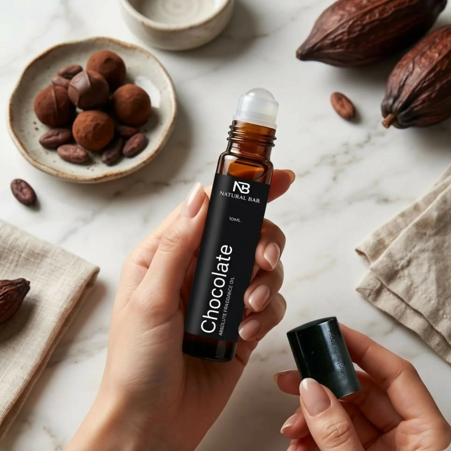 Chocolate Luxury Attar Roll On Long Lasting Non Alcoholic Perfume (10ml) - Image 2