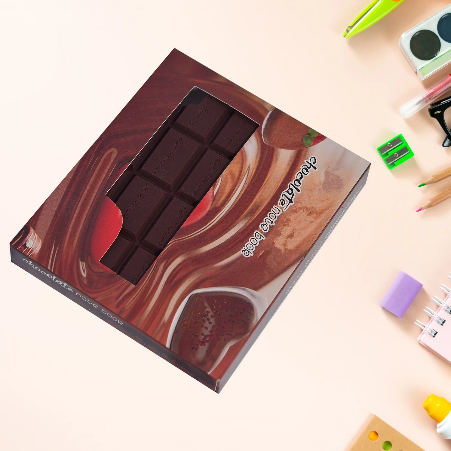 Small Chocolate Scented Bite-Shape Pocket Diary – Memo Notebook for Kids (80 Pages) - Image 3