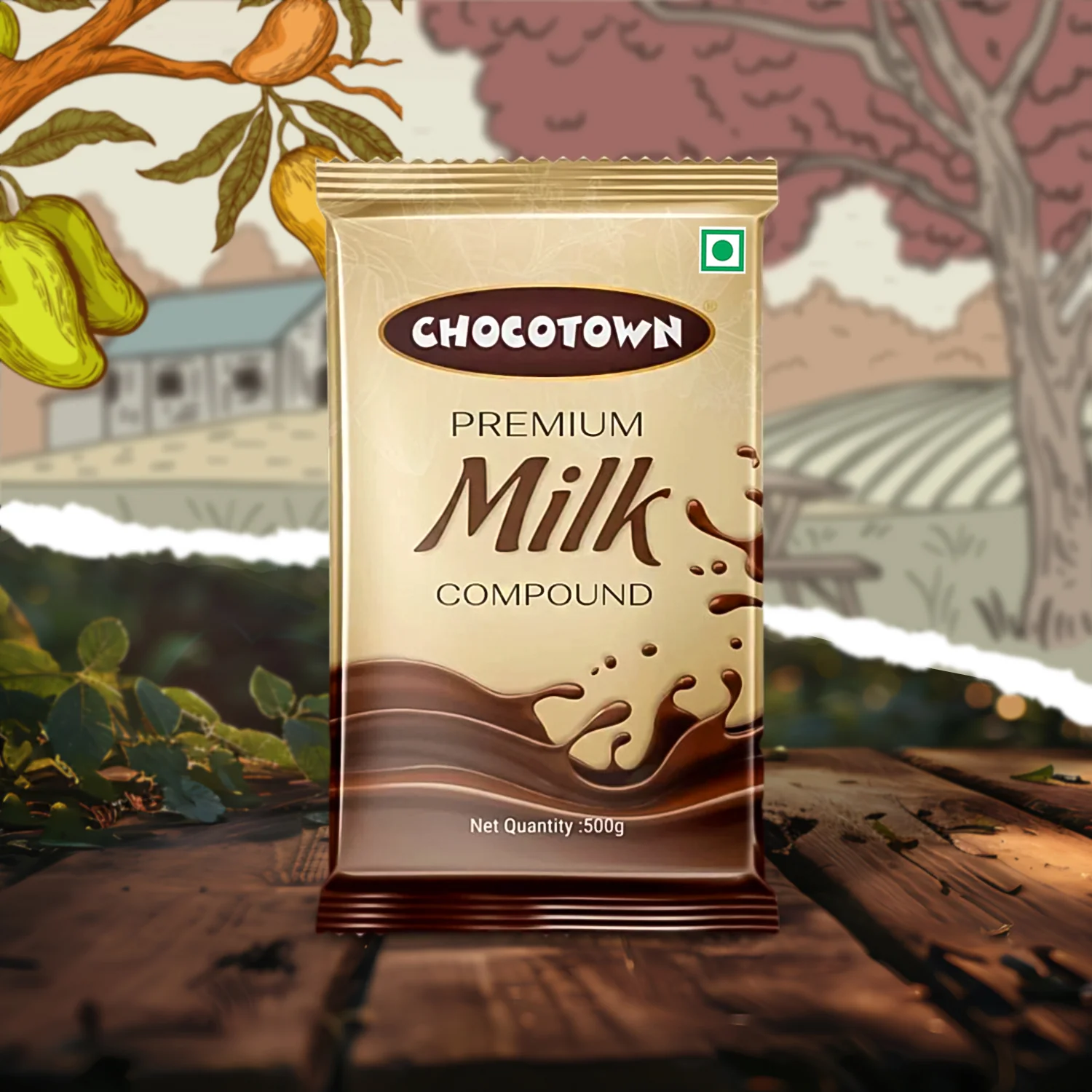 Chocotown Premium Milk Compound Slab (500 gm) - Image 4