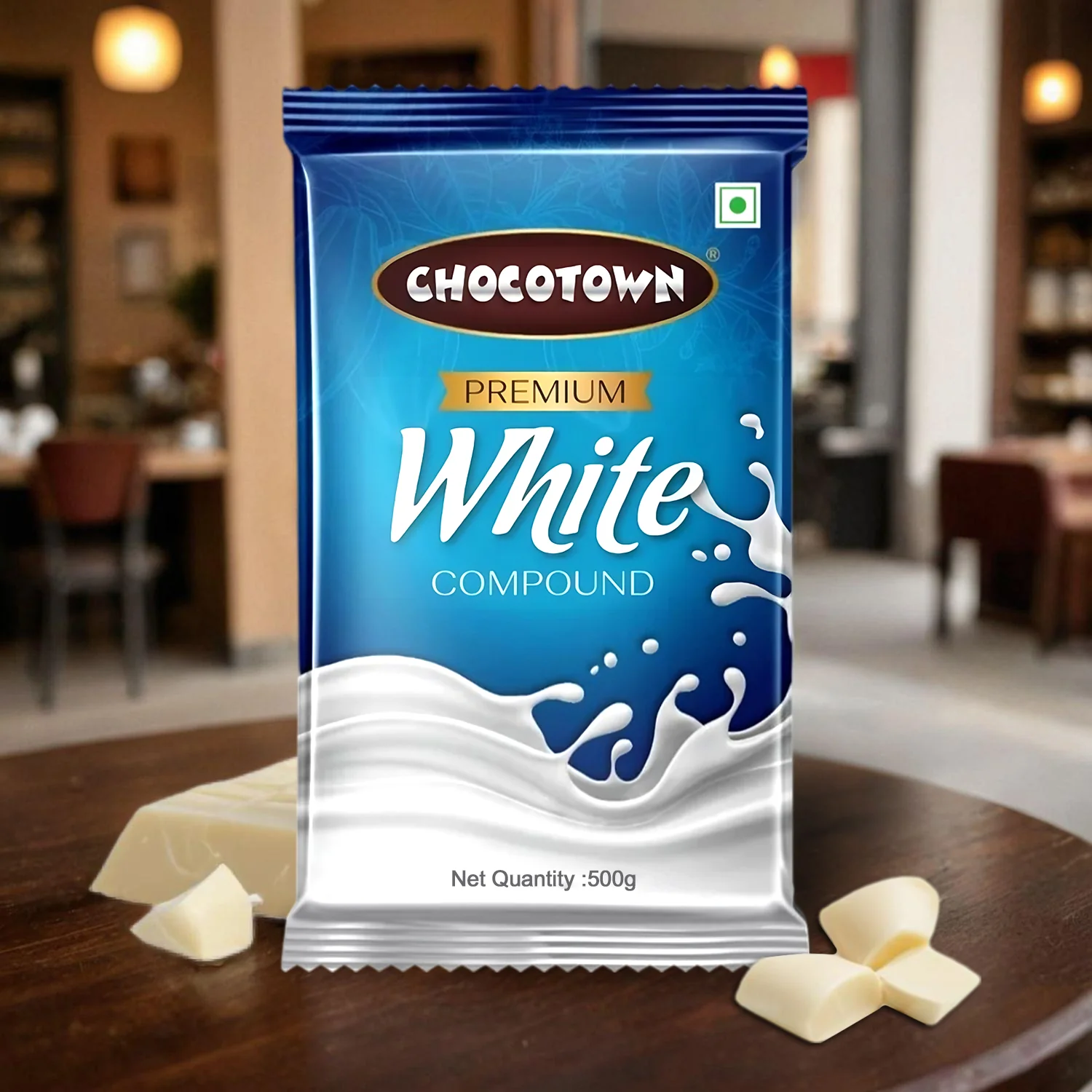 Chocotown Premium White Choco Compound Slab, 500gm - Image 7