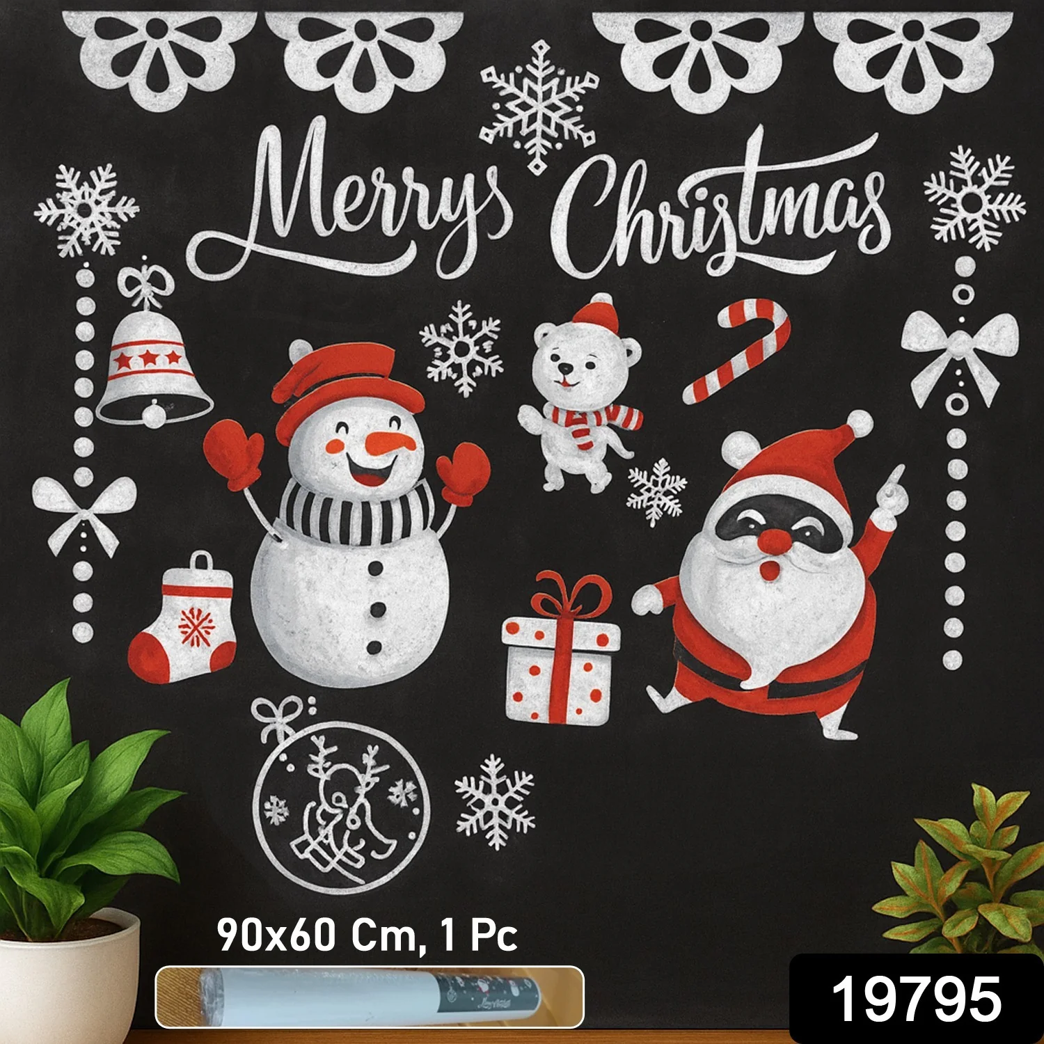 Christmas Theme Decorative Wall Sticker 90x60 cm – (1 Pc) - Image 2