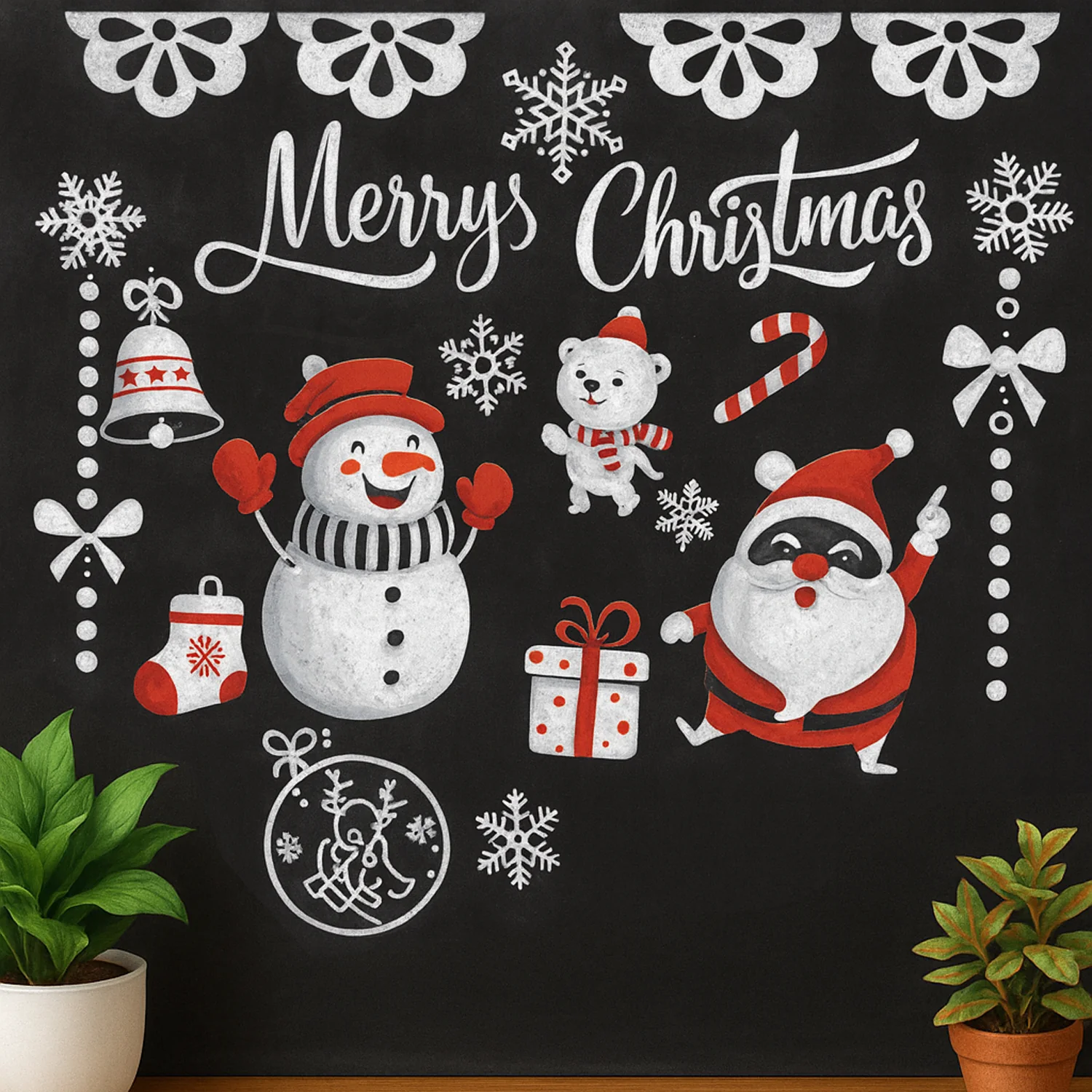 Christmas Theme Decorative Wall Sticker 90x60 cm – (1 Pc) - Image 6