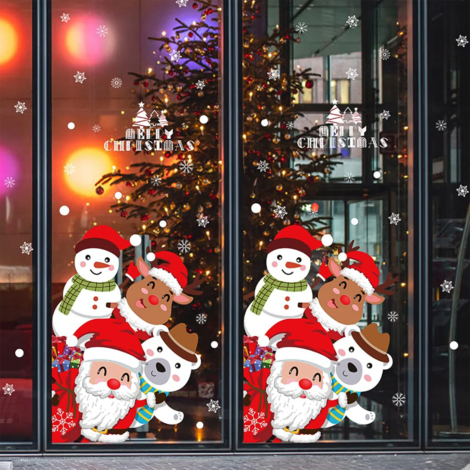 Christmas Theme Glass & Wall Sticker 90x60 cm – (1 Pc) - Image 3