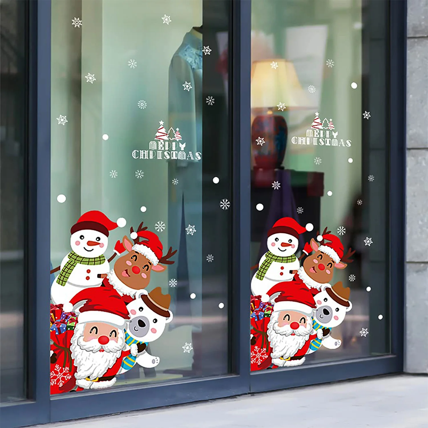 Christmas Theme Glass & Wall Sticker 90x60 cm – (1 Pc) - Image 4