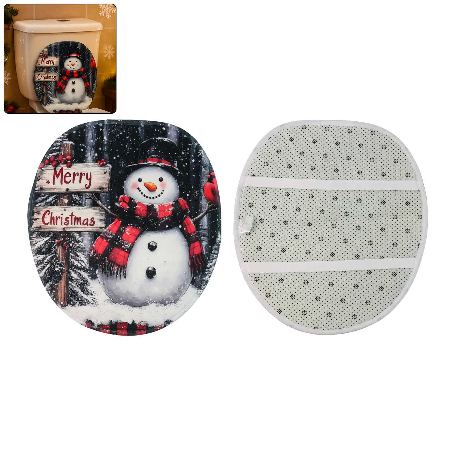 3 in 1 Mix Design Bathroom Mat - (1 Set) - Image 6