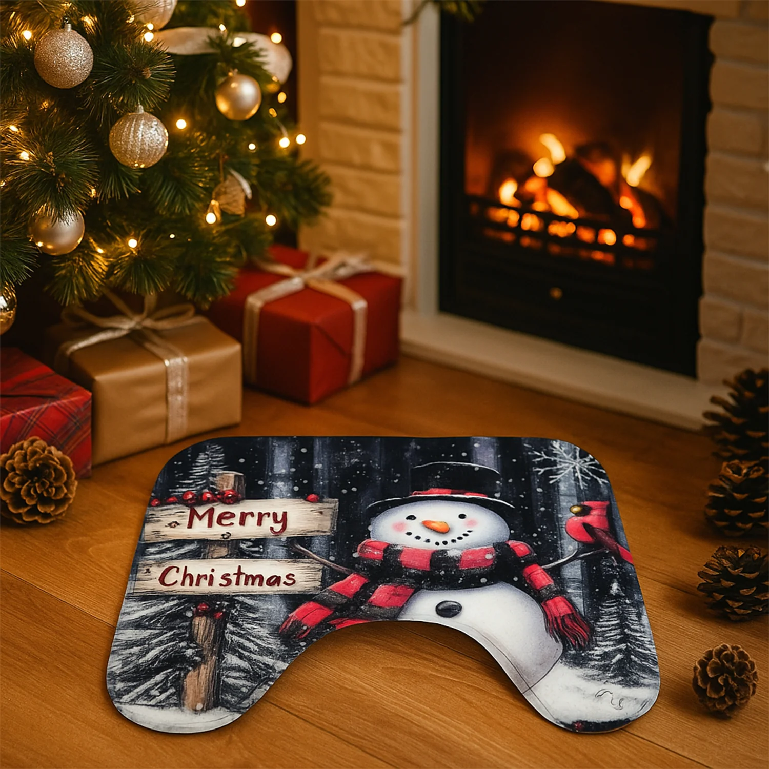 3 in 1 Mix Design Bathroom Mat - (1 Set) - Image 7