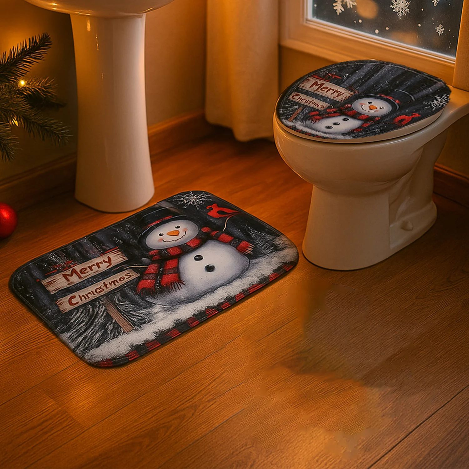3 in 1 Mix Design Bathroom Mat - (1 Set) - Image 8