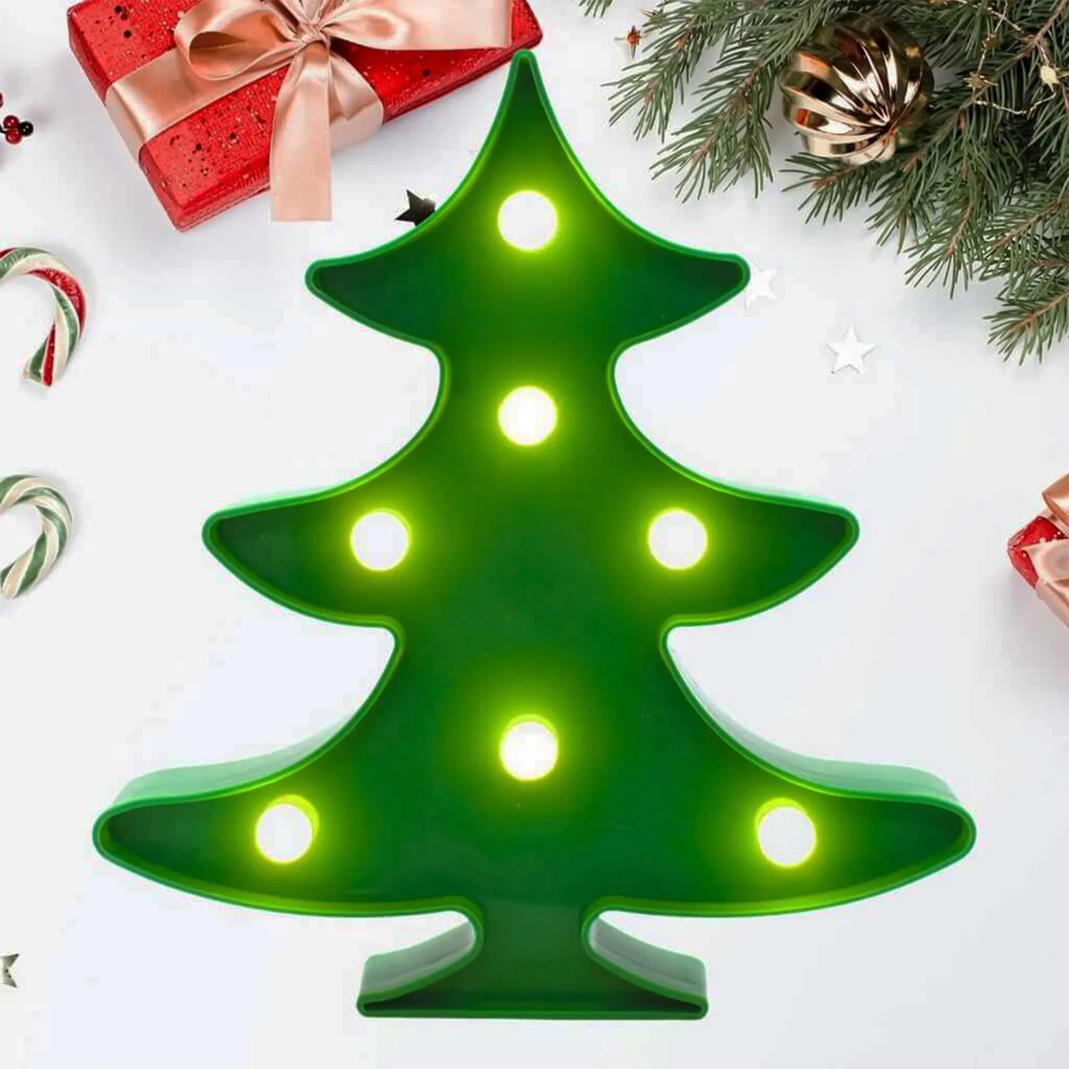 Christmas Tree Shape LED Decorative Night Light (1 Pc) - Image 6