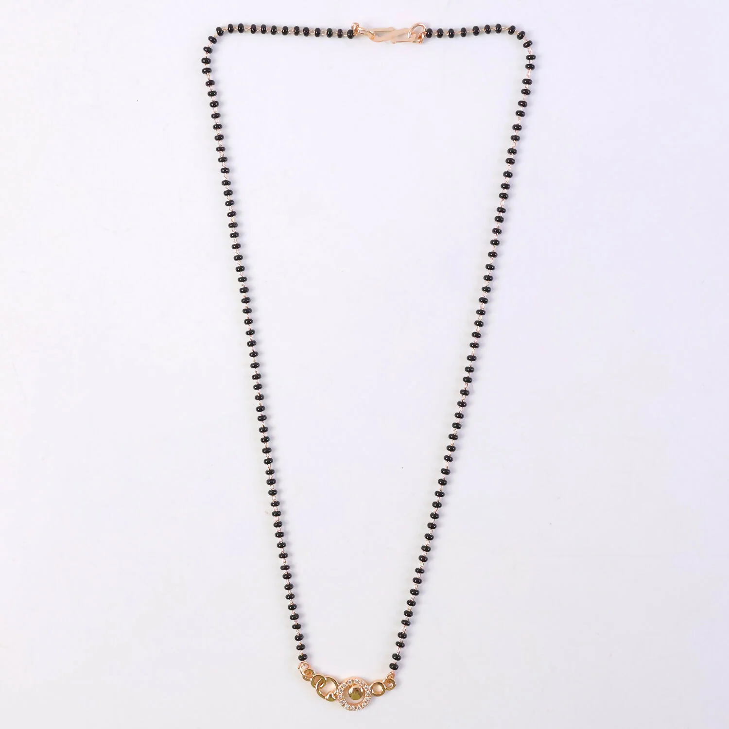 Circular Modern Mangalsutra Necklace with Stylish Charm Design - Image 6