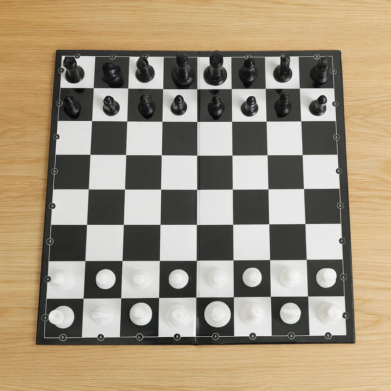 Classic Chess Board Game Strategy & Intelligence Game with Black and White Pieces - Image 3